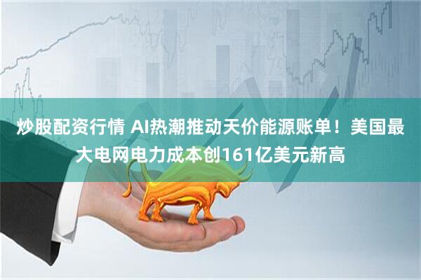 炒股配资行情 AI热潮推动天价能源账单！美国最大电网电力成本创161亿美元新高
